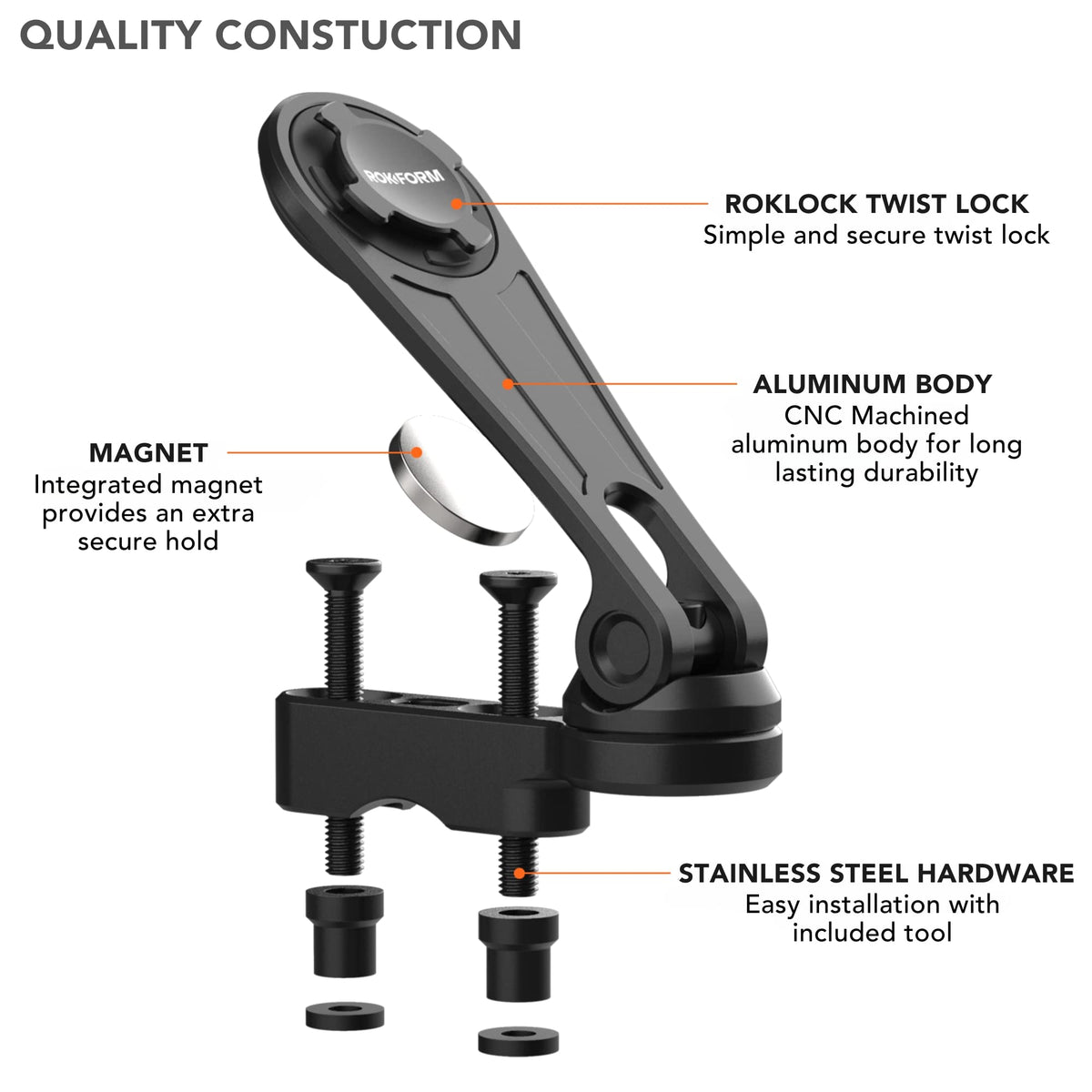 Rokform Cruiser Clutch-Perch Phone Mount