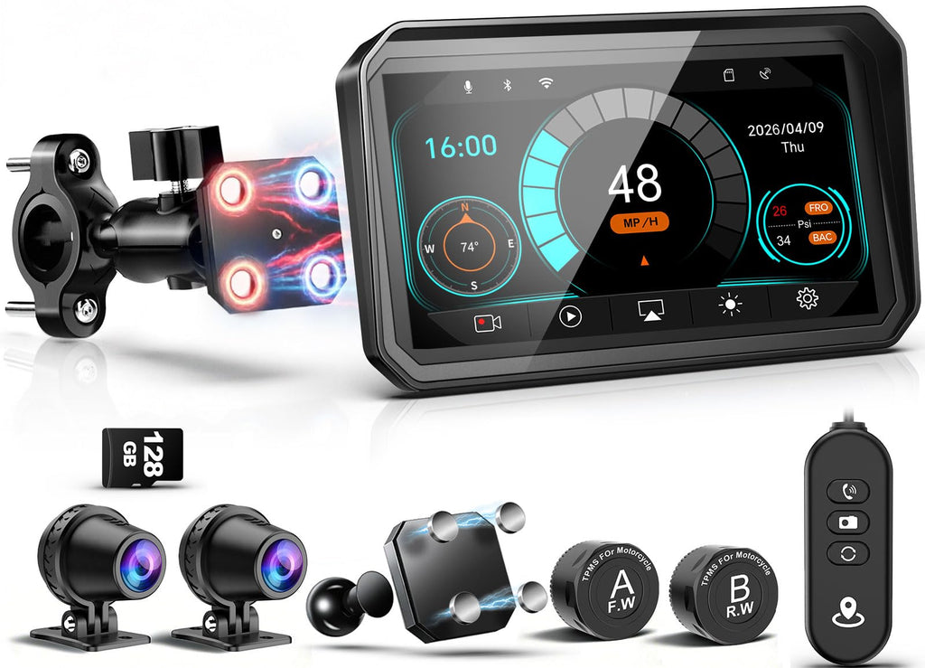 LBW 7-Inch GPS CarPlay and Dash-Cam Display