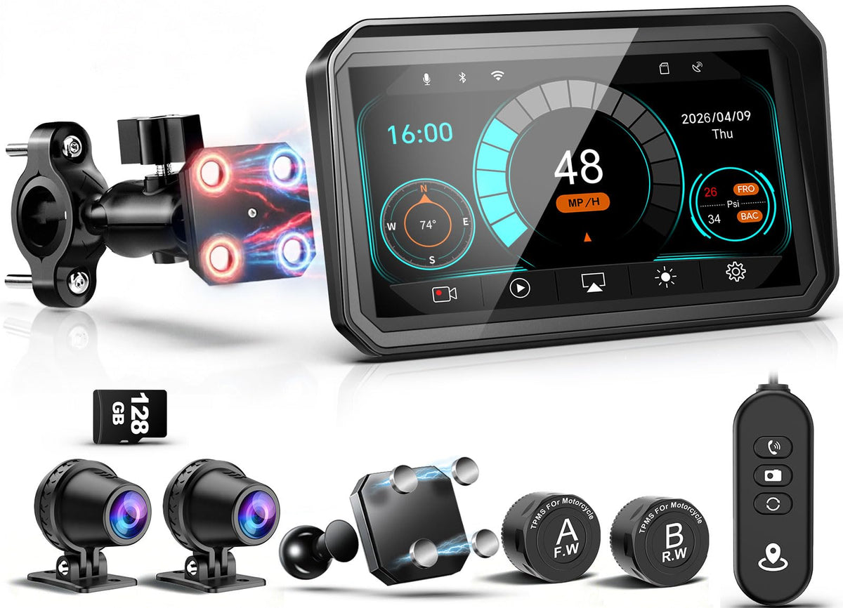 LBW 7-Inch GPS CarPlay and Dash-Cam Display