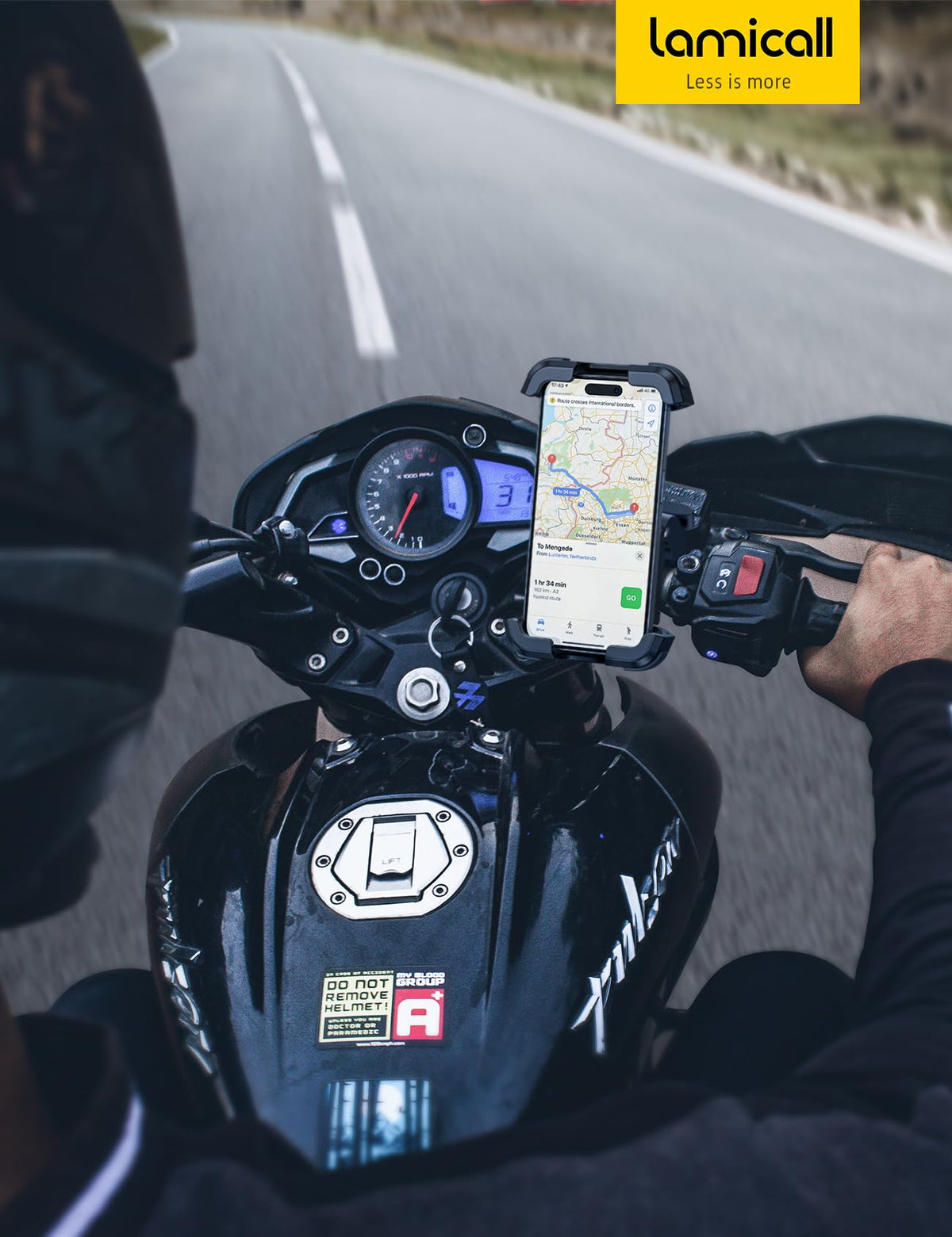 Lamicall Anti-Vibration Motorcycle Phone Mount