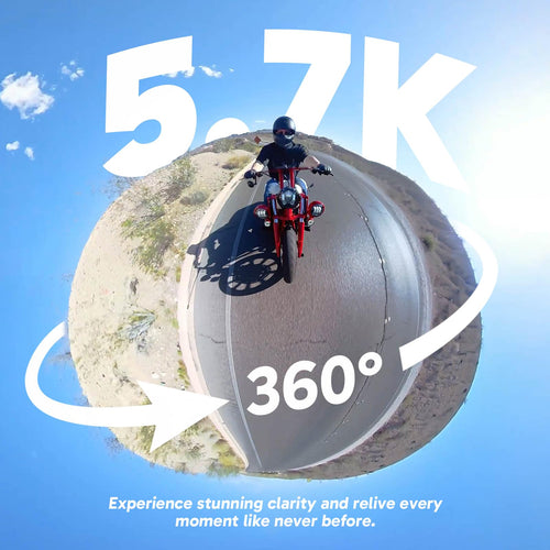 AKASO 360 Motorcycle Action Camera Combo