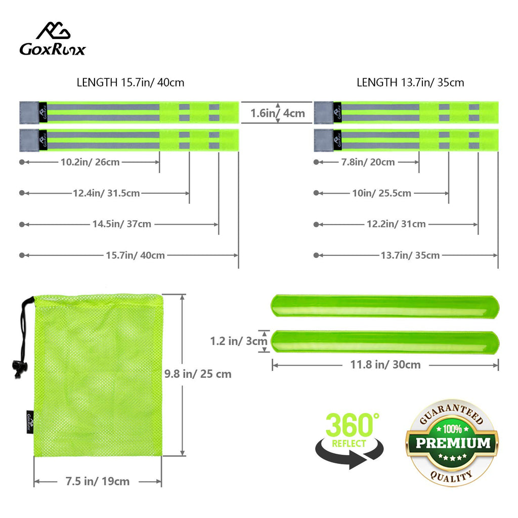 GoxRunx Six-Piece Reflective Band Set
