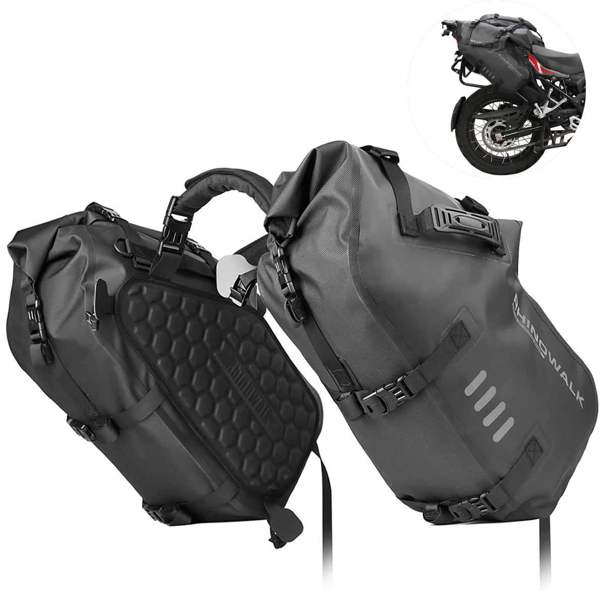 Rhinowalk Waterproof Motorcycle Saddlebags