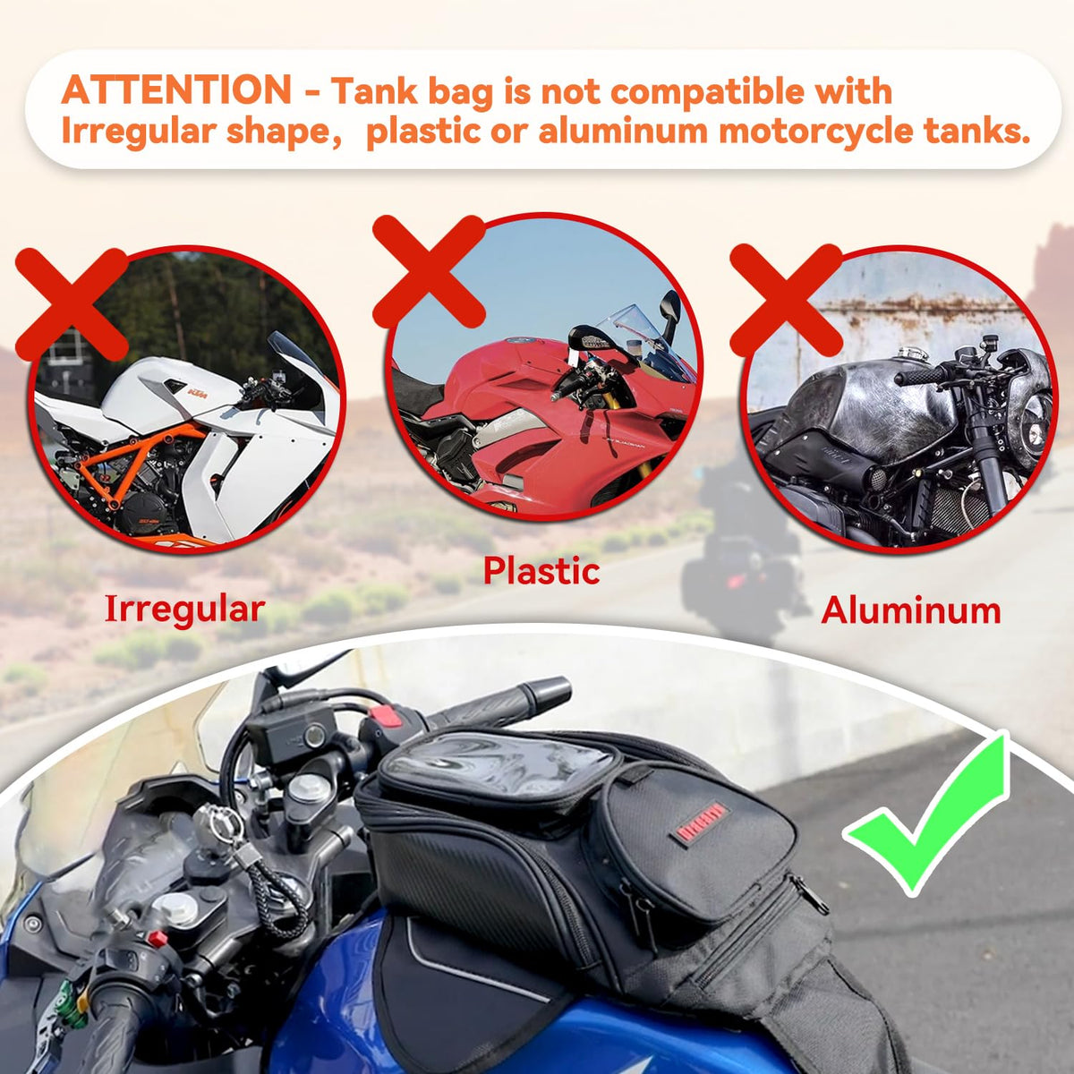 Dracarys Magnetic Motorcycle Tank Bag