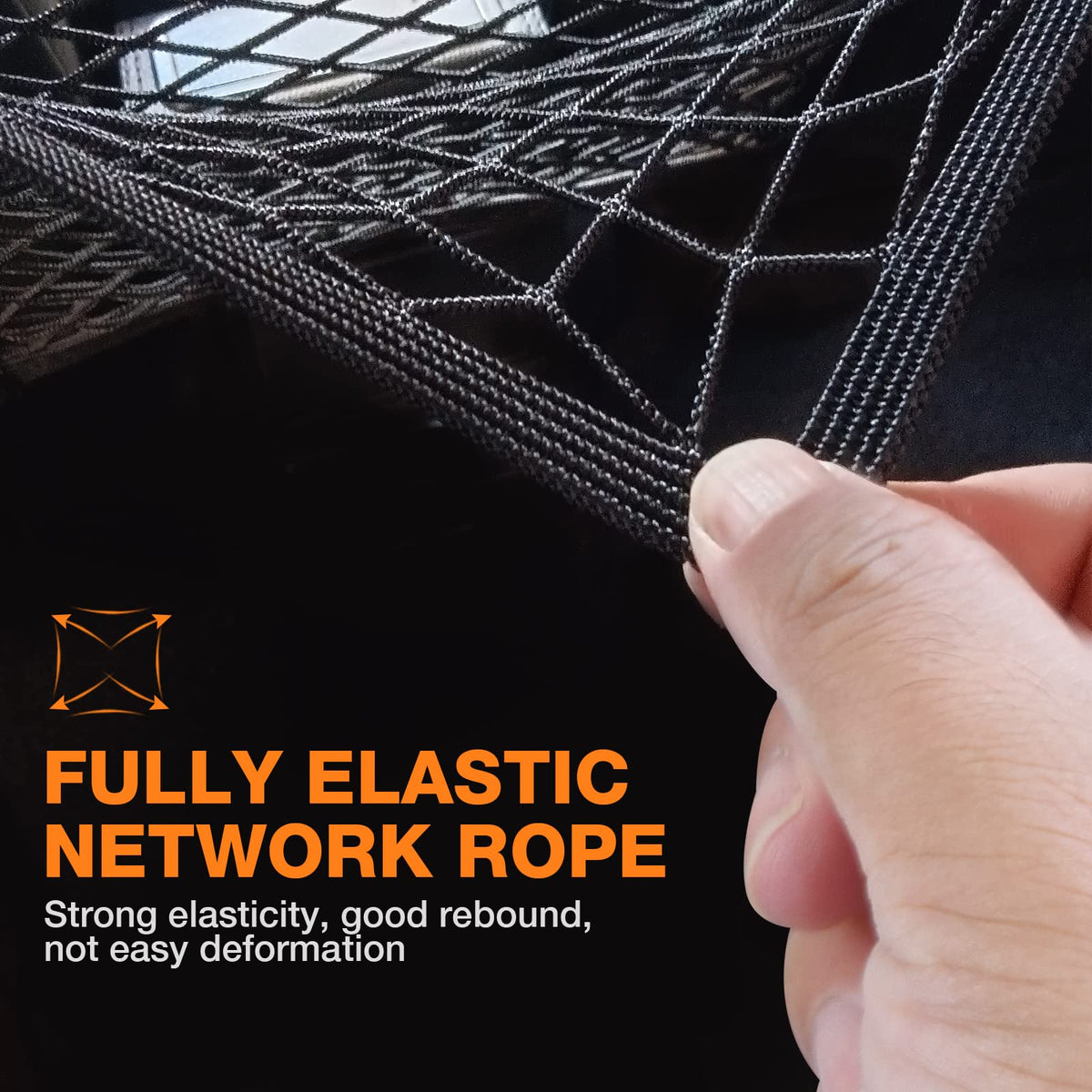 Double-Layer Motorcycle Cargo Net Set