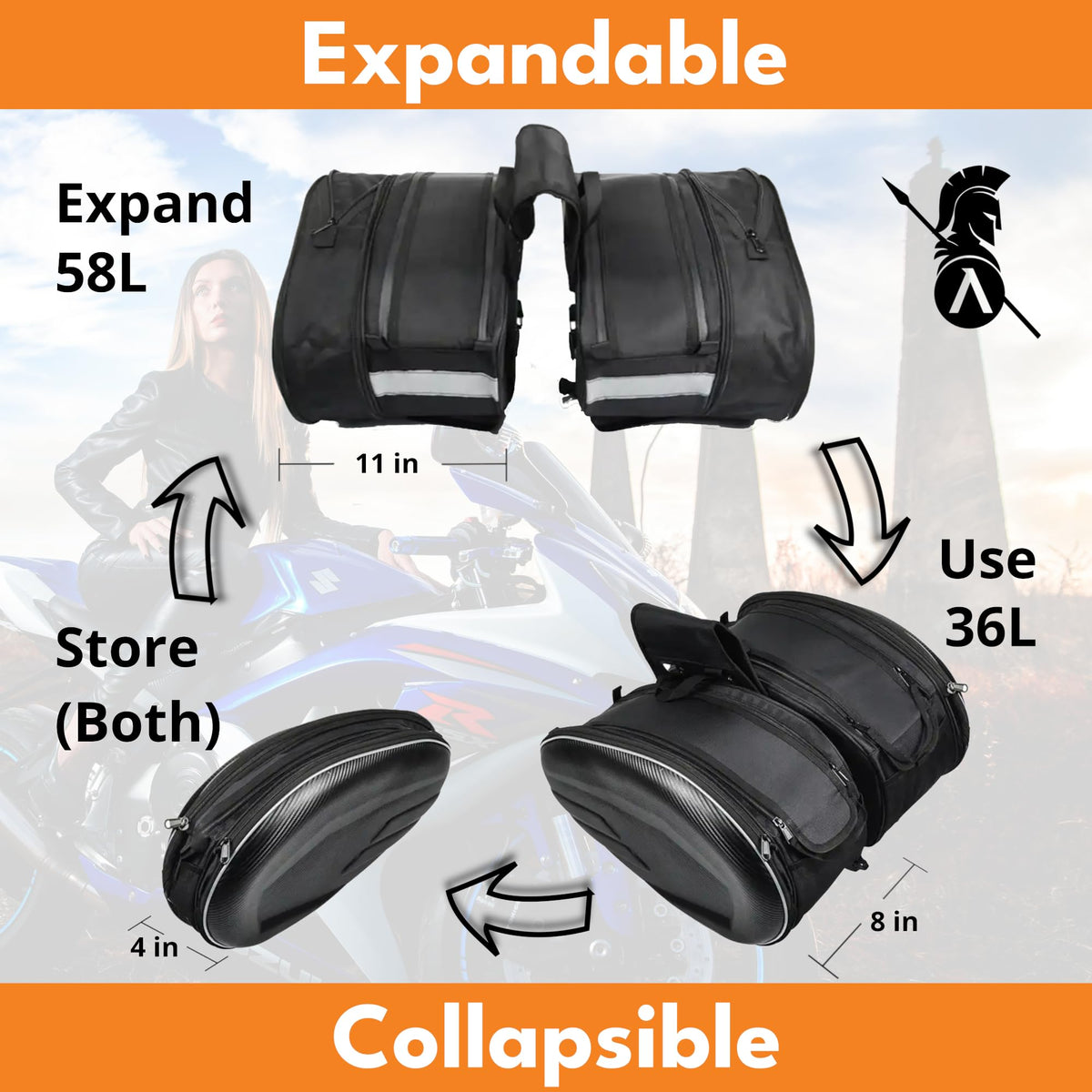 Spartan.ist Rear-Seat Soft Pannier Set