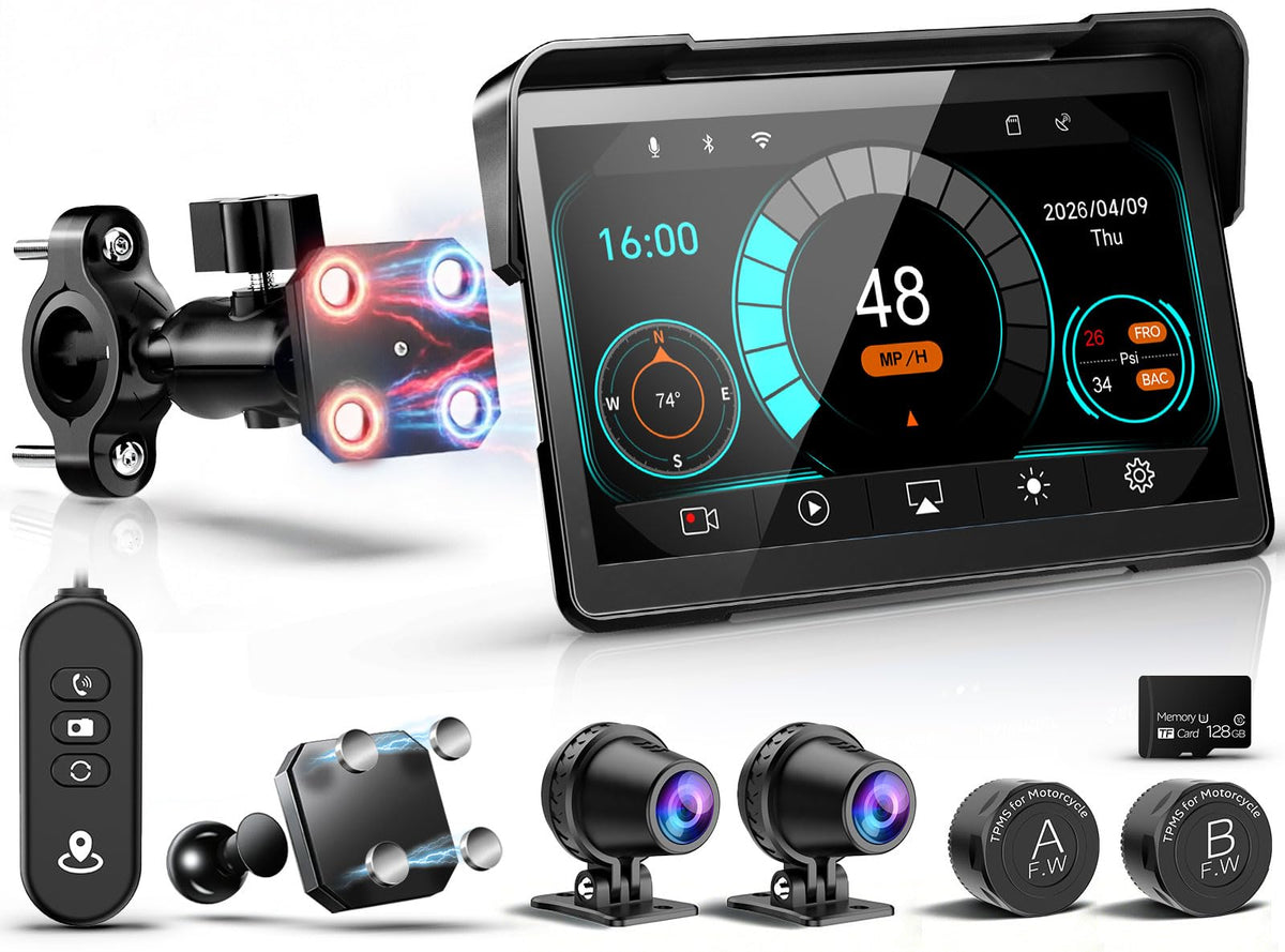 LBW 7-Inch GPS CarPlay and Dash-Cam Display