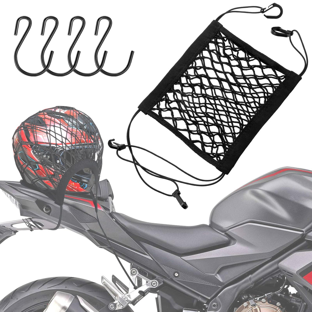 Double-Layer Motorcycle Cargo Net Set