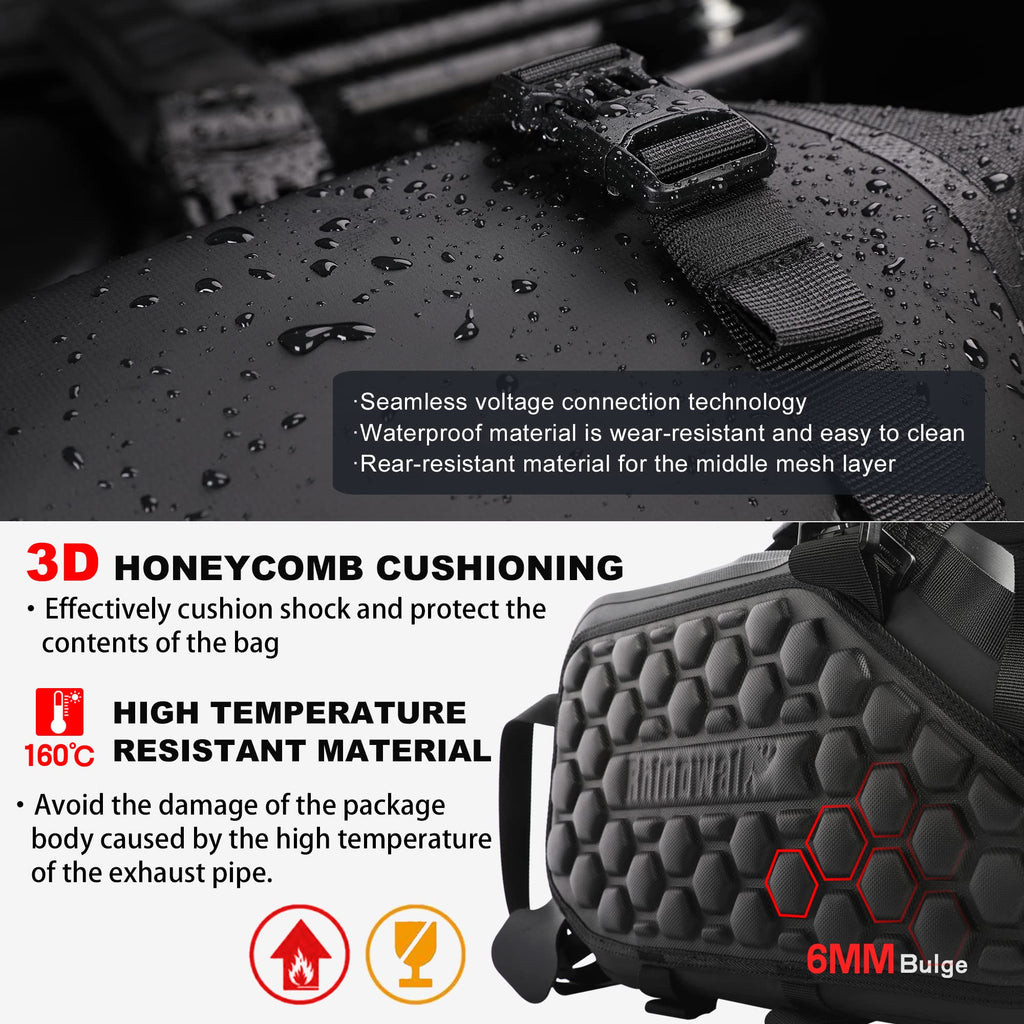 Rhinowalk Waterproof Motorcycle Saddlebags