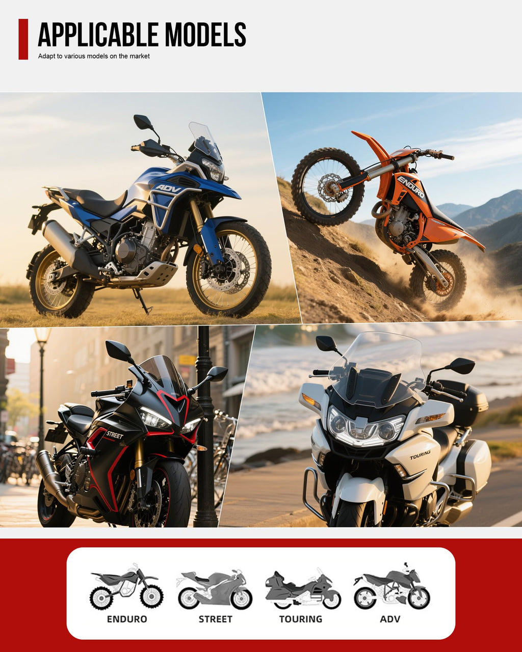 RIDEIRON 40–60L Expandable Motorcycle Tail Bag