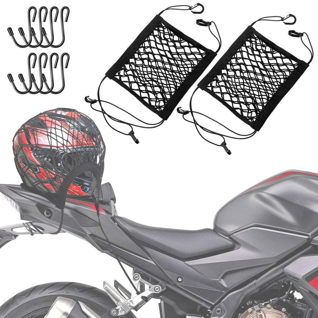 Double-Layer Motorcycle Cargo Net Set