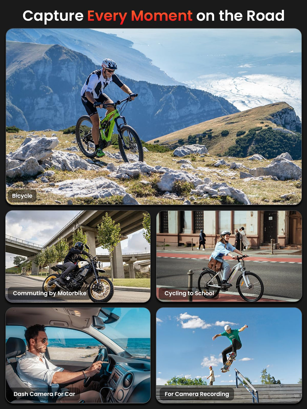 AKEEYO AKY-730Pro 4K Motorcycle Action Camera