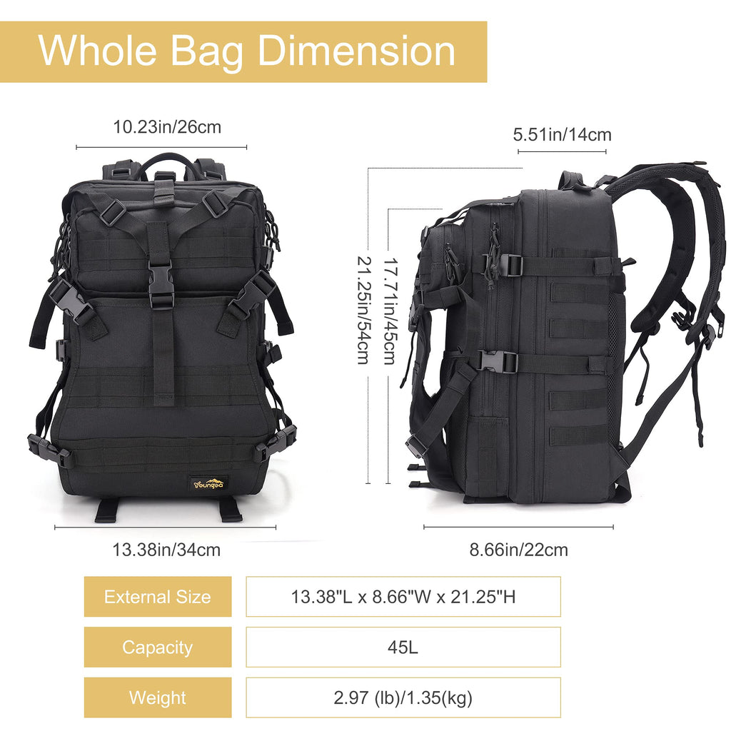 Youngoa 45L Motorcycle Helmet Backpack