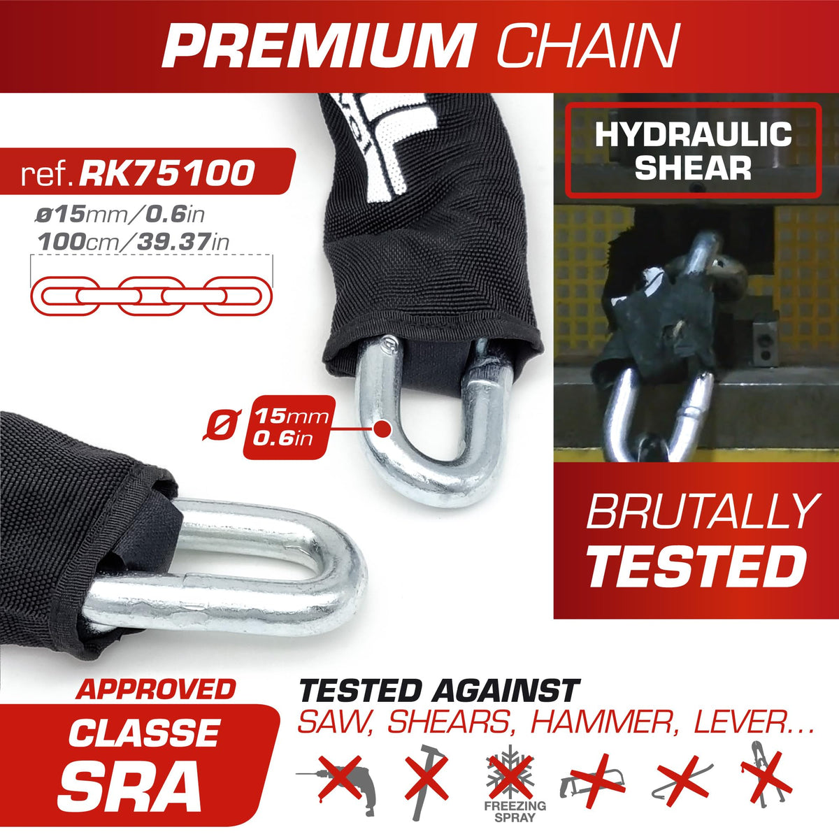 RADIKAL RK75 Chain and Disc Lock