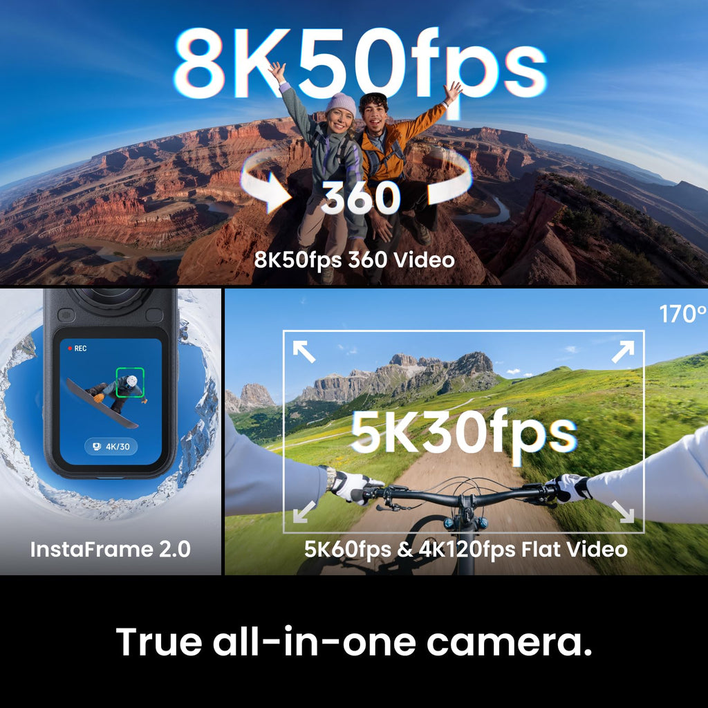 Insta360 X6 Action Camera and Mic Pro Bundle
