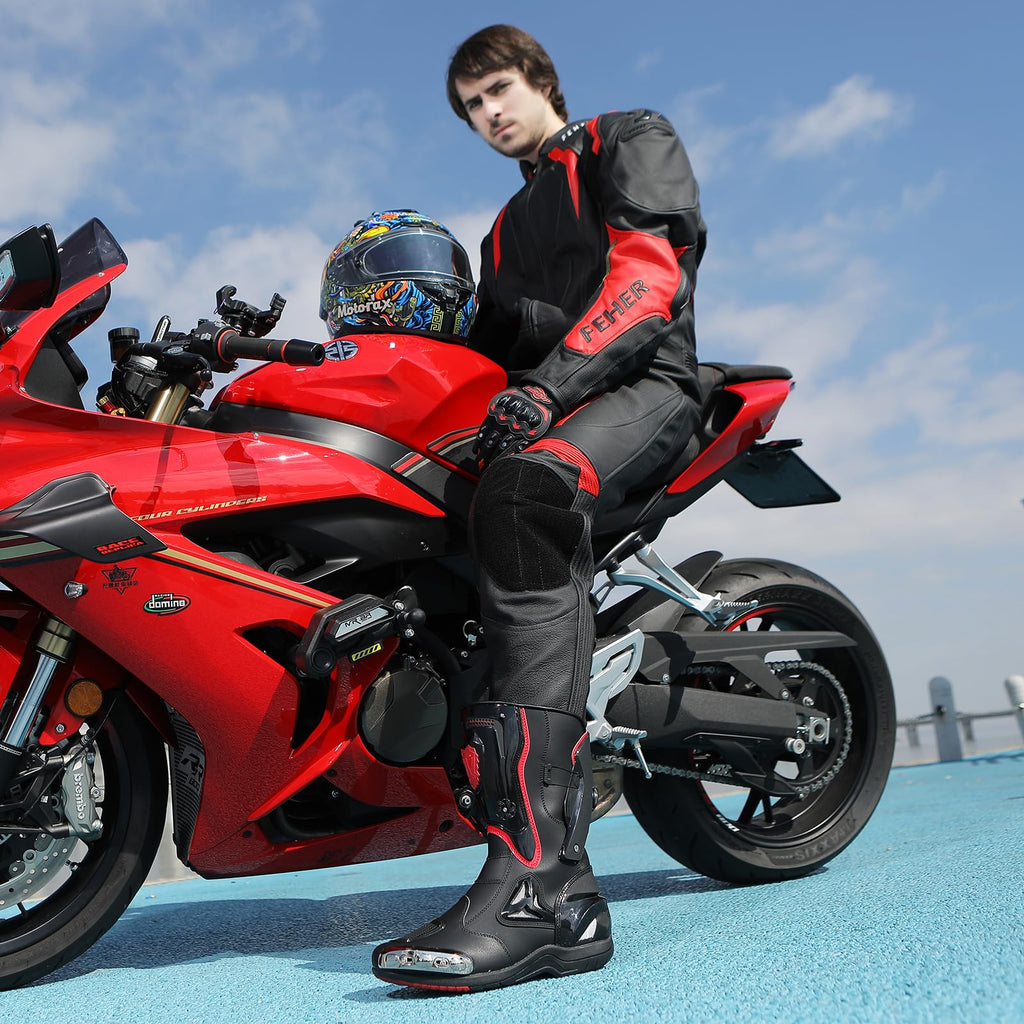 Zeozoom Protective Leather Riding Boots