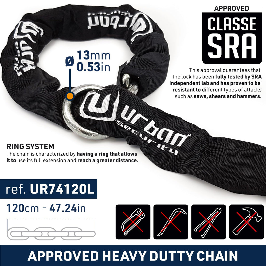 Urban Security Chain and Mini U-Lock Kit