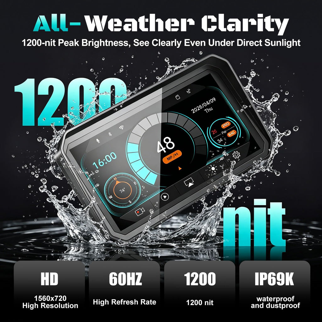 LBW 7-Inch GPS CarPlay and Dash-Cam Display