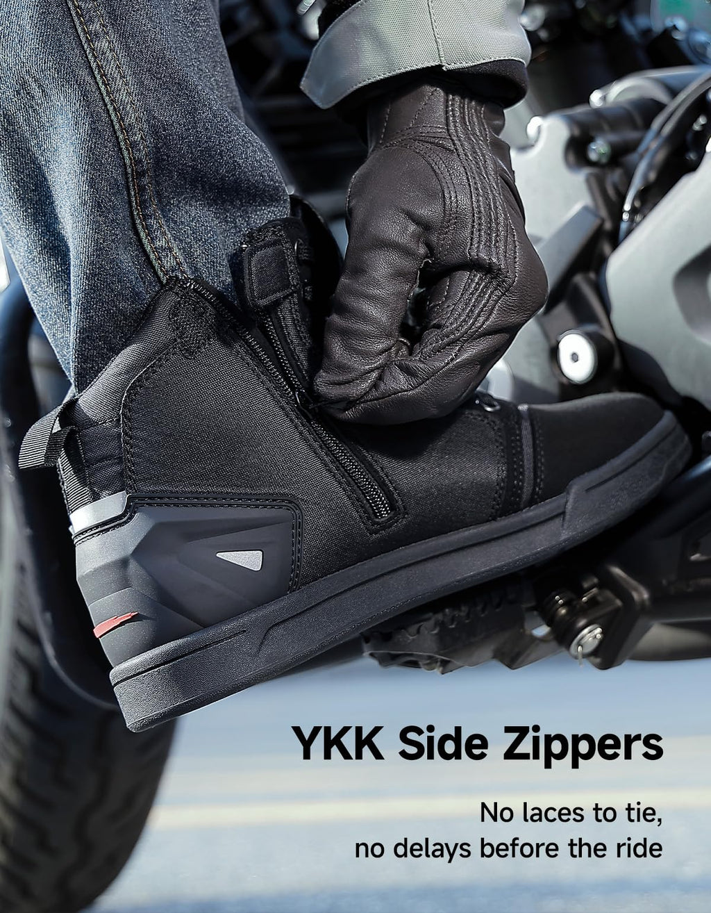 KEMIMOTO Fleece-Lined Motorcycle Shoes