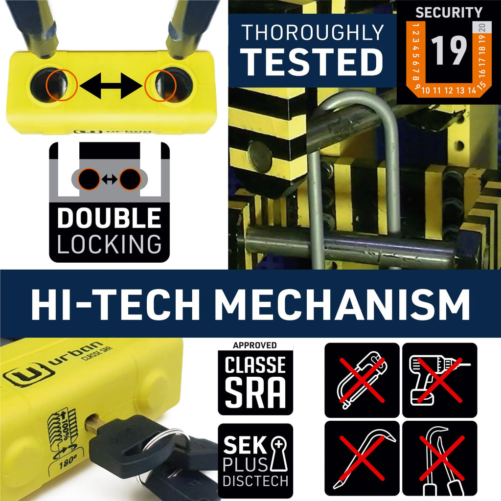 Urban Security Chain and Mini U-Lock Kit
