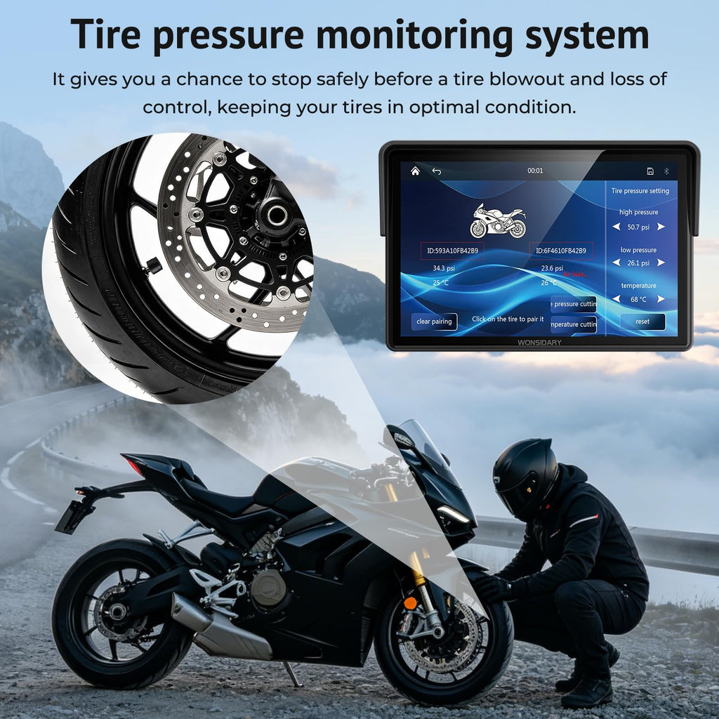 Wonsidary 7-Inch GPS and TPMS Display