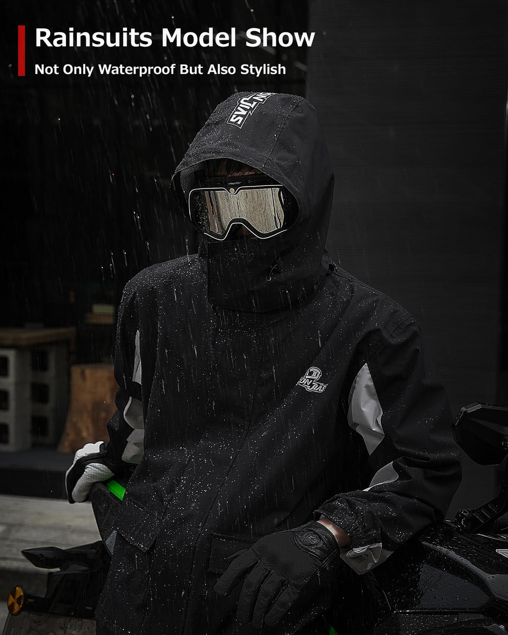 IRON JIA’S Waterproof Motorcycle Rain Suit