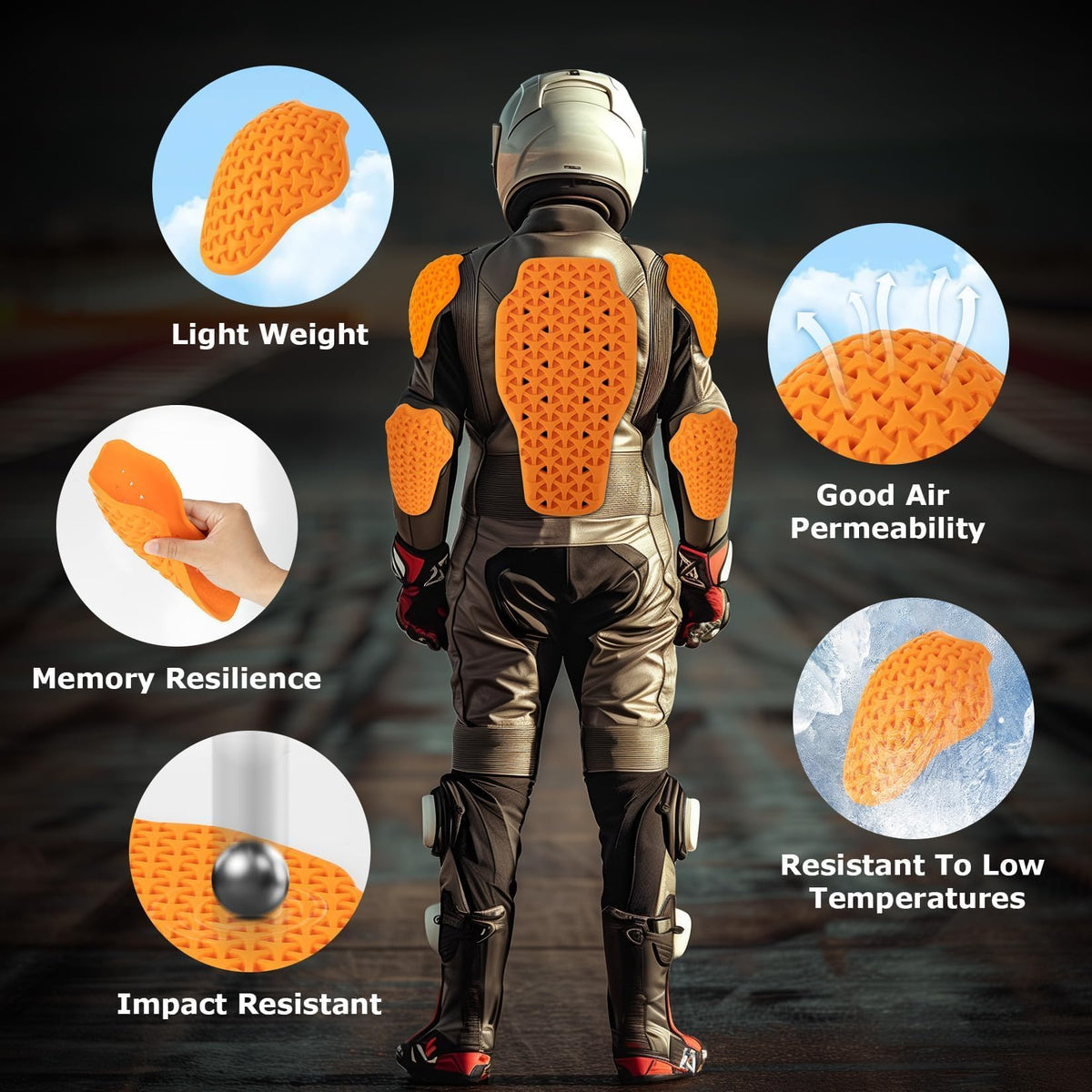 PSLER Motorcycle Armor Insert Set