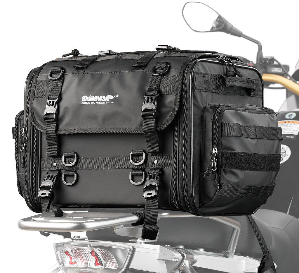 Rhinowalk Expandable Motorcycle Tail Bag