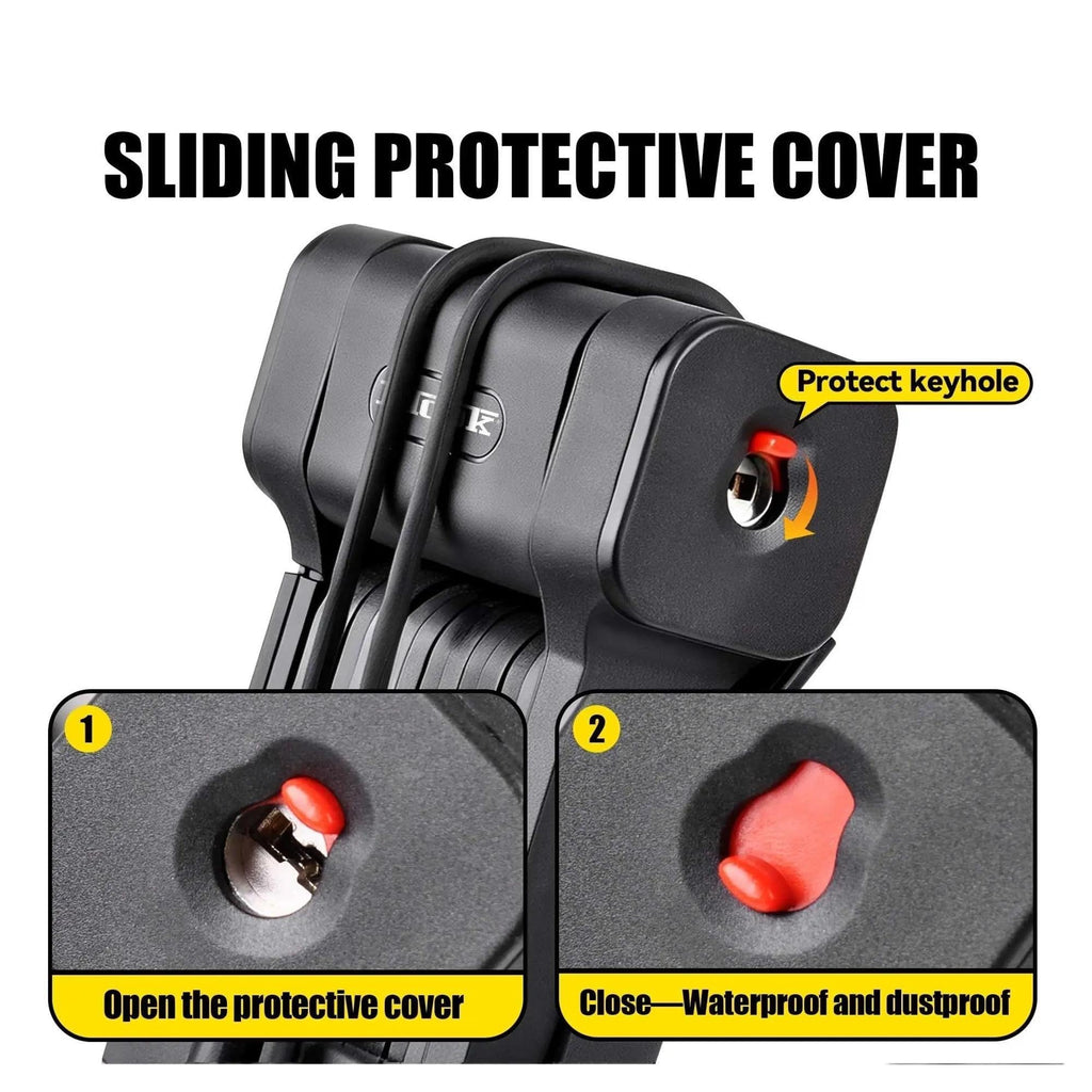 1.2-Meter Folding Steel Motorcycle Lock