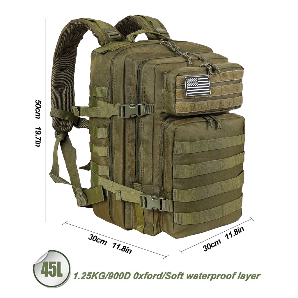 LHI 45L MOLLE Tactical Riding Backpack