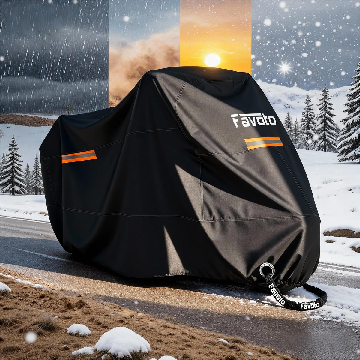 Favoto Heavy-Duty Outdoor Motorcycle Cover