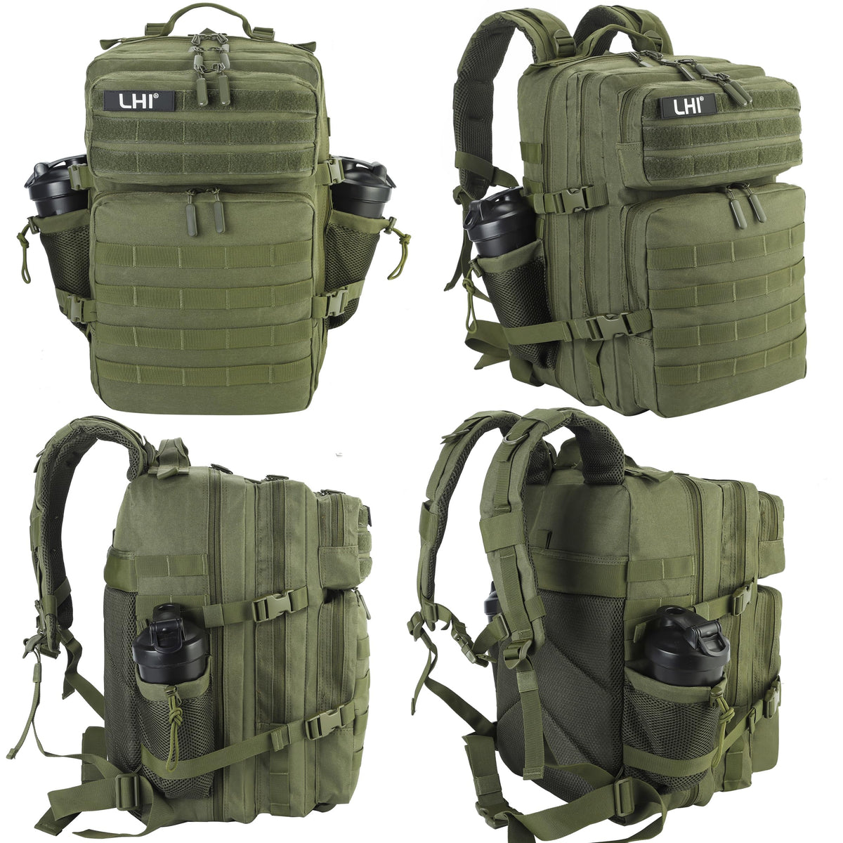 LHI 45L MOLLE Tactical Riding Backpack